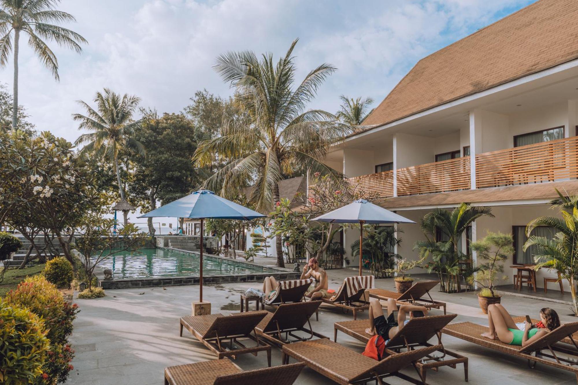 Blue Marlin Dive Gili Air Hotel Buitenkant foto